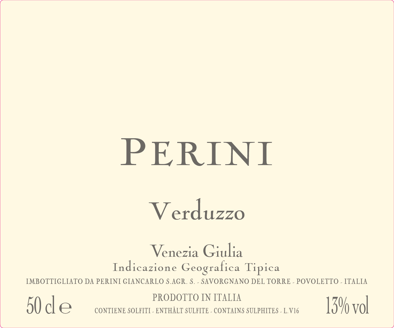 Italian Verduzzo Wine IGT